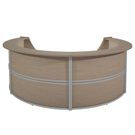 Regency Reception Desk, Steel Frame, 142 in W 77294NO
