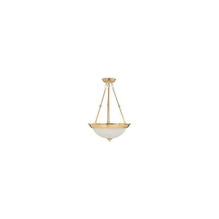 Maxim Lighting Essentials 3-Light Invert Bowl Pendant (Polished Brass) 5846MRPB