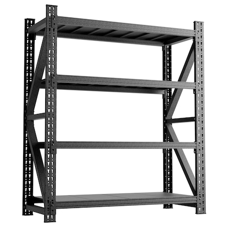 Wrightmaster 59in.*23.7in.*69in. Heavy Duty 4-Tier Garage Shelving with Adjustable Height ZoroP480397