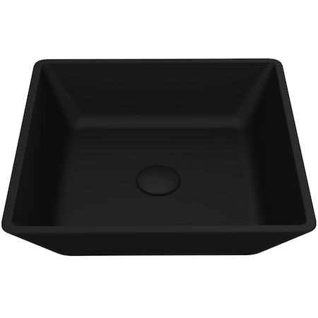 Vigo Black Roma MatteShellTM Vessel Bathroom Sink VG07109