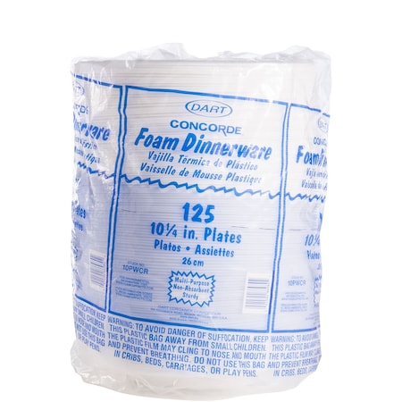 Tork Foam Non-Laminated Plate 10 1/4" White 10PWCR