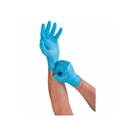 Touchntuff 92-616 Lightweight Nitrile Gloves, 3 mil, Large, Light Blue 012-92-616-L