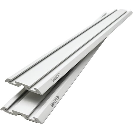 Gladiator Wall Channel, 75 lb Capacity, PVC, Gray, 48 in L, 6 in W GAWC042PZY