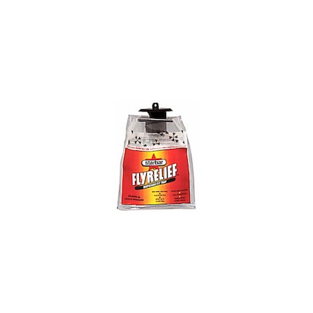Starbar Disposable Fly Trap, Granular Solid, Fish-Like Bag Pale Brown/Pale Yellow 100523457