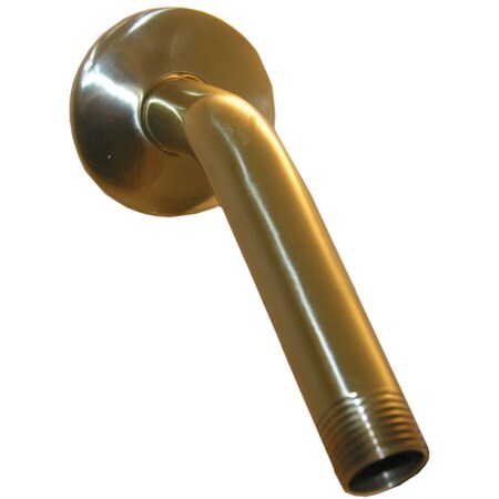 Westlake Pipe & Fittings 6'' Polished Brass Shower Arm & Flange 8/1/2459