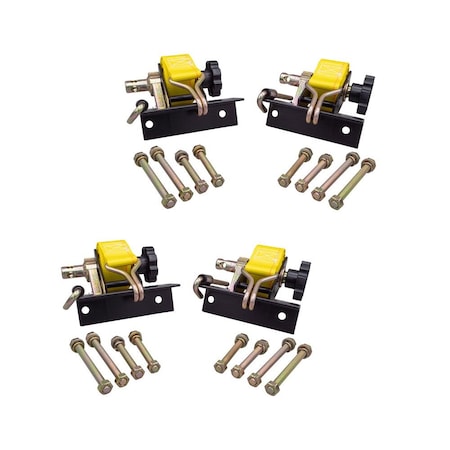 Mytee Products 1-1/2 inx7 ft Yellow Ladder Rack Ratchet Straps with J-Hook (Pair) Round 500 lbs, 2PK RS-LR-Square-Yx2