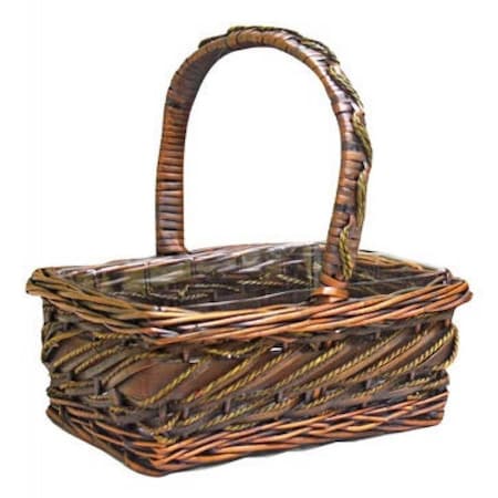 Mdr Trading AI-4172BALIA-Q02 12 in. Bali Brown Willow Basket - Set of 2 AI-4172BALIA_Q02