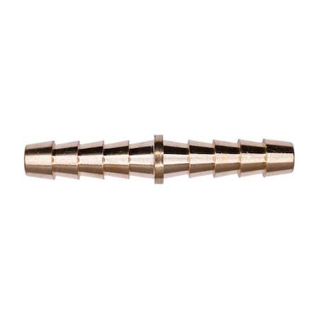 Auveco Brass Barbed Hose Coupler 1/4in, 5PK 420