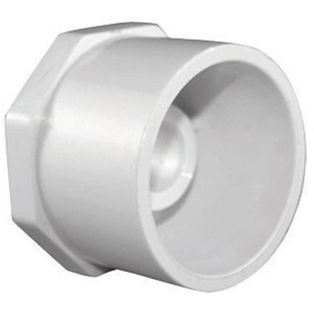 Pinpoint 3 x 2.5 in. PVC Pipe Reducer Bushing, Schedule 40 - White PI155160