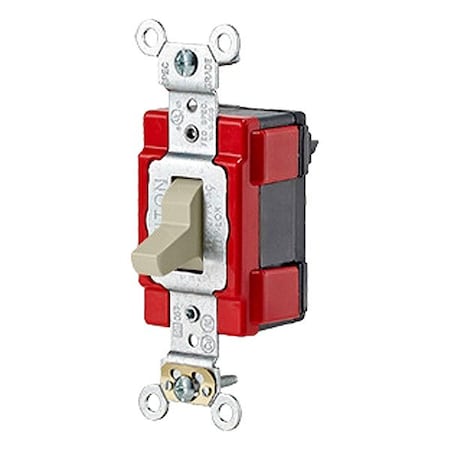 Leviton Wall Switch, 1 hp, Toggle, 20 A, Ivory M1221-I