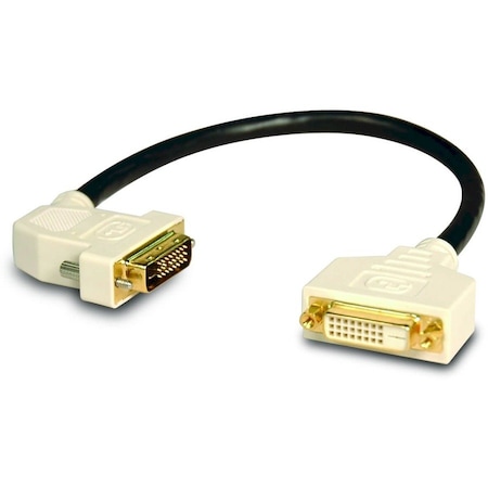 Tripp Lite 1FT DVI DUAL LINK DIGITAL EXTENSION ADAPTER CABLE 45 DEGREE LEFT PLUG DVI-D M/F P562-001-45L