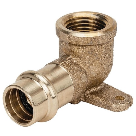 Nibco Bronze, 90Elbow, Press, 3/4in, FNPT, 3/4in B067000PC