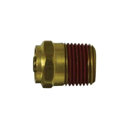 First Fitting & Fastener 3/8T X 1/4 MPT BRASS DOT PUSH-IN MALE CONNECTOR TUBE FITTING 680604MID
