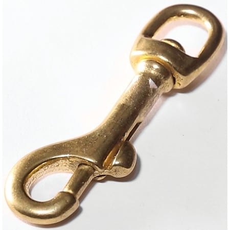 Baron 5025B-1/2 Bolt Snap, 1/4 in Snap Opening, 3 in L Dimensions, 80 lb Working Load, Bronze 5025BT-1/2
