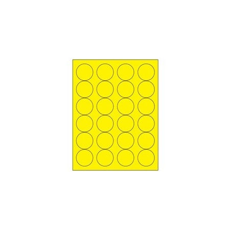 Bubblefast 2'' Fluorescent Laser Labels BFLL196YE