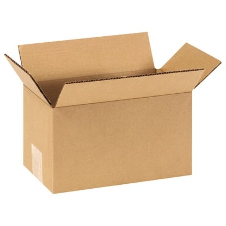 Zoro Select 9 in x 5 in x 5 in Shipping Box, Kraft, Corrugate, Single Wall, 32 ECT 955