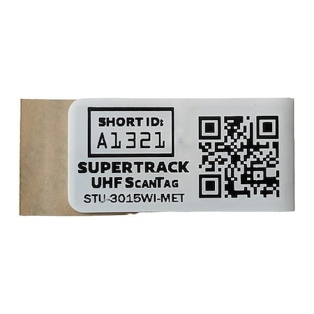 Supertrack RFID + QR Code Asset Tag, PK10 STU-3015WI-MET-10PK