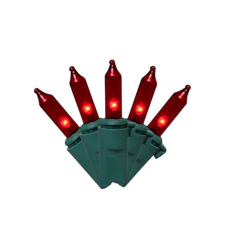 Celebrations Classic LED T5 Red 100 ct String Christmas Lights 24.75 ft. RT5100RDA