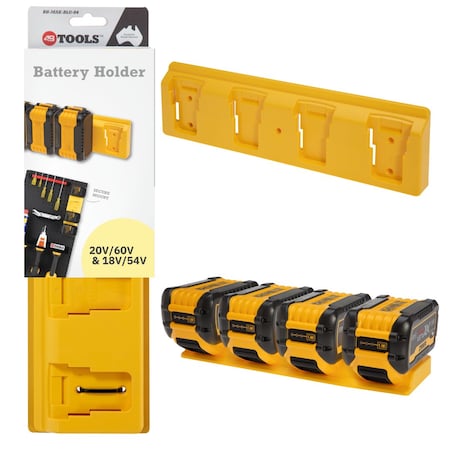 48 Tools Battery Holder, 13.875 in L, 60 V BH-FLX-YEL-04