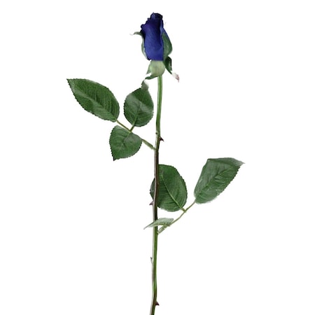 Allstate 23 in. Long Stem Rose Bud Pick Flowers, Royal Blue 32607376
