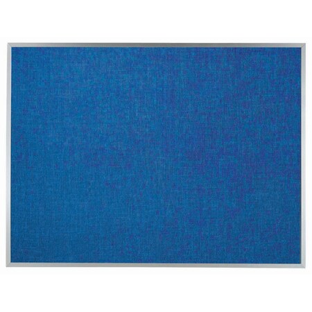 Aarco Designer ''Wedgewood'' Fabric Bulletin Board w/ a Clear Satin Anodized Aluminum Frame, 36''Hx48''W DF3648014
