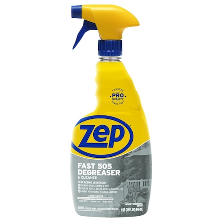 Zep Cleaner/Degreaser, 32 Oz Trigger Spray Bottle, Liquid, Clear, 12 PK ZU50532