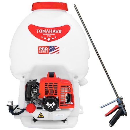 Tomahawk Power Backpack Sprayer, 20 in L Hose TPS25 + IR28