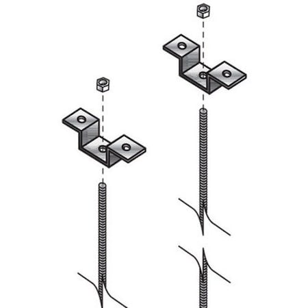 Black Box Ladder Rack Threaded Ceiling Kit RM659-R3 | Zoro