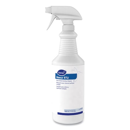 Diversey Glance Glass and Multi-Surface Cleaner, Original, 32oz Spray Bottle 4705