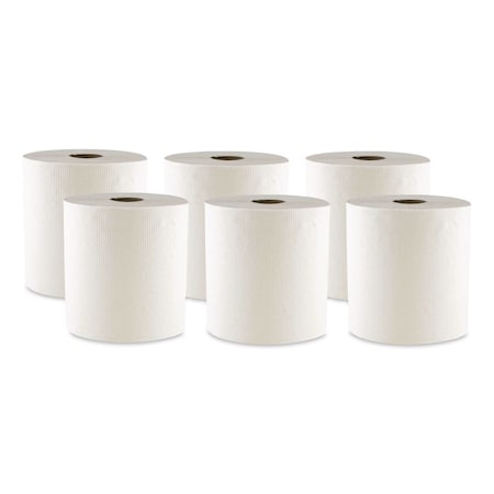 Boardwalk Hardwound Paper Towels, 1 Ply, Continuous Roll Sheets, 700 ft, White 6700W