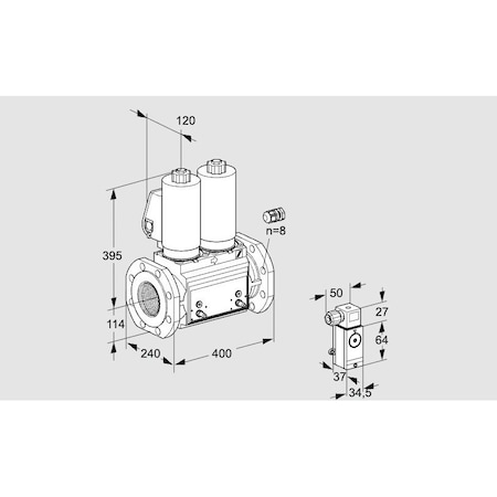 Honeywell Kromschroder Solenoid Valve for Gas/Air, Class A, 500 mbar, IP65, EN 161 Certified KS88206916