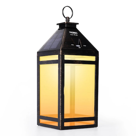 Techko Solar Portable Hanging Lantern Clear Panel STL-224-1