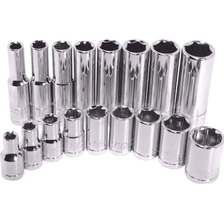K-Tool International 1/4" Drive, 3/16" SAE Socket, 6 Points, Stnd 6Pt, 1/4"Dr, 3/16 KTI-21106
