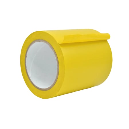 Wod Tape Floor Marking Tape, PVC, Yellow, 5 inch (120mm) W., 6 mil Thickness, 8 PK WOD VTC606-05000-8-60-YEL