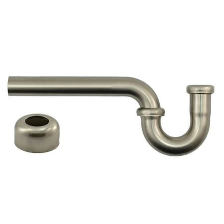Mountain Plumbing 1-1/4" P-Trap Traditional Style in Brushed Stainless Steel MT3140/BRS