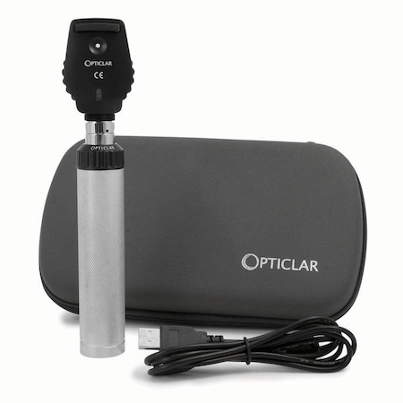 Jorgensen Laboratories Opticlar LED Ophthalmoscope Equipment - Ophthalmoscope Rechargeable Set J1662B