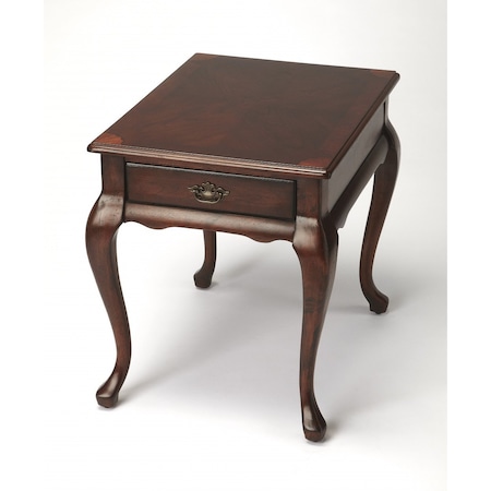 Homeroots 25" Dark Brown Solid And Manufactured Wood Rectangular End Table With Drawer 488908