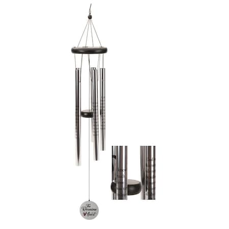 Dicksons 12.5 x 12 x 11 x 10.25 x 9.5 in. Reunion Heart Wind Chimes WCA-105