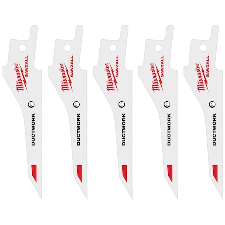 Milwaukee Tool SAWZALL Ductwork Blade - 5 PK 48-00-1630