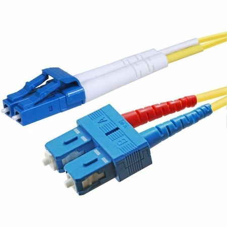 Monoprice Single Mode Fiber Optic Cable - LC/SC_ UL_ 9/125 Type_ Duplex_ Yellow_ 5313