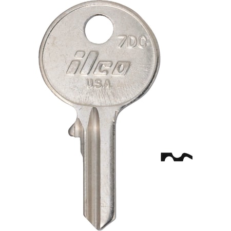 Ilco LA Keyway Key Blank 7DC, 10PK IAS3101705C