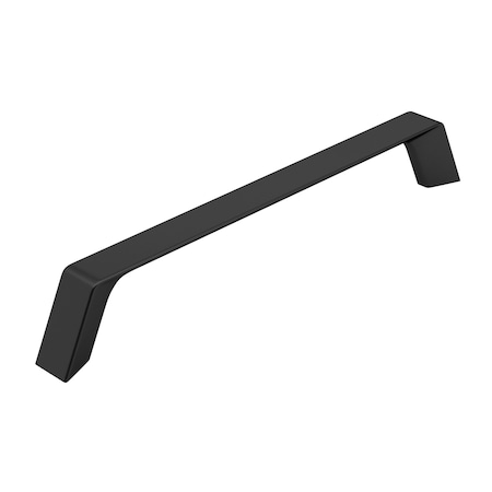 Richelieu 6 5/16 in (160 mm) Center-to-Center Matte Black Contemporary Cabinet Pull BP7348160900