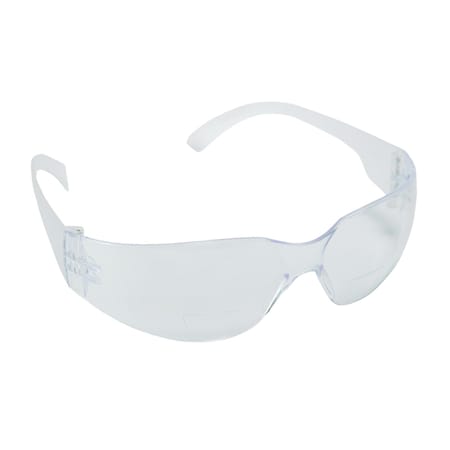Bulldog Safety Glasses, Gray, 2.0 Diopter, PR EHB20S20
