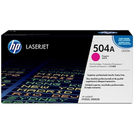 Hp 504A (CE253A) Magenta Original LaserJet Toner Cartridge (7,000 Yield) CE253A