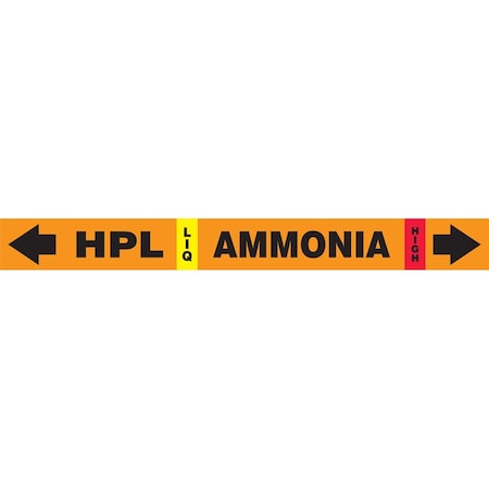 Accuform IIAR SELFSTICK AMMONIA PIPE MARKER RAK106T