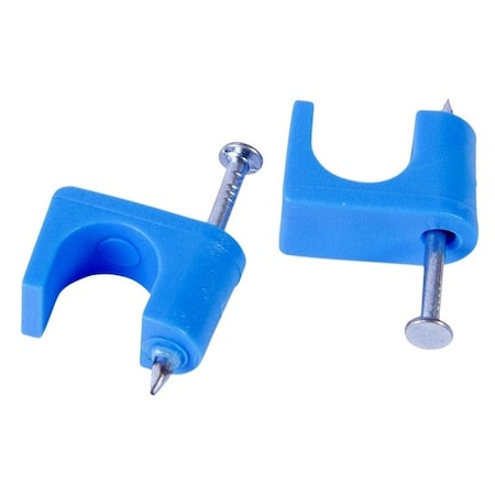 Gb Gardner Bender Poly Data Cable Staple, 1/4 in W Crown, Polyethylene PTP-25T