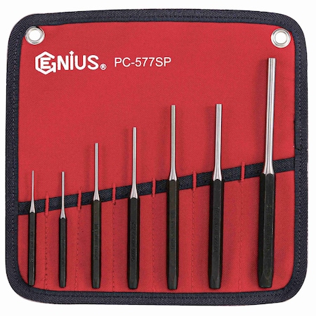 Genius Tools 7PC SAE Pin Punch Set PC-577SP