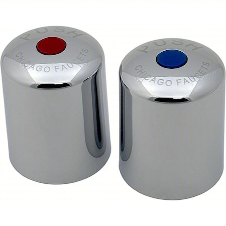 Chicago Faucet Faucet Handle, Metal, Polished Chrome 765-PRJKCP