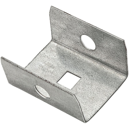 National Hardware Galvanized Box Rail Steel Barn Door Rail End Cap N104-307