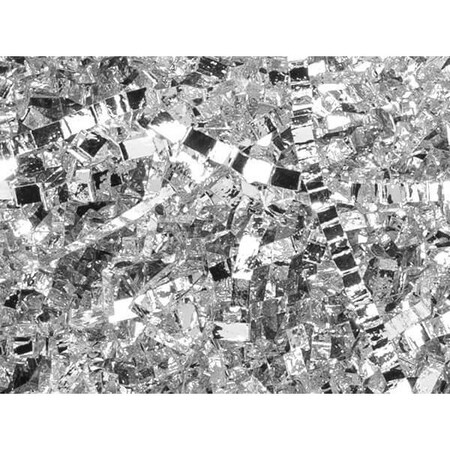 Nashville Wraps Metallic Silver Crinkle Cut Shredded Paper, 3 oz. Bag ZF03MSI